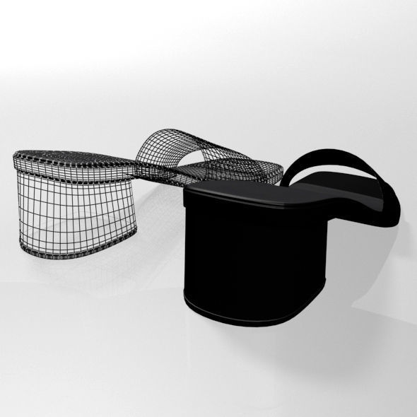 Square-Toe Slide Sandals 01 3D model_18