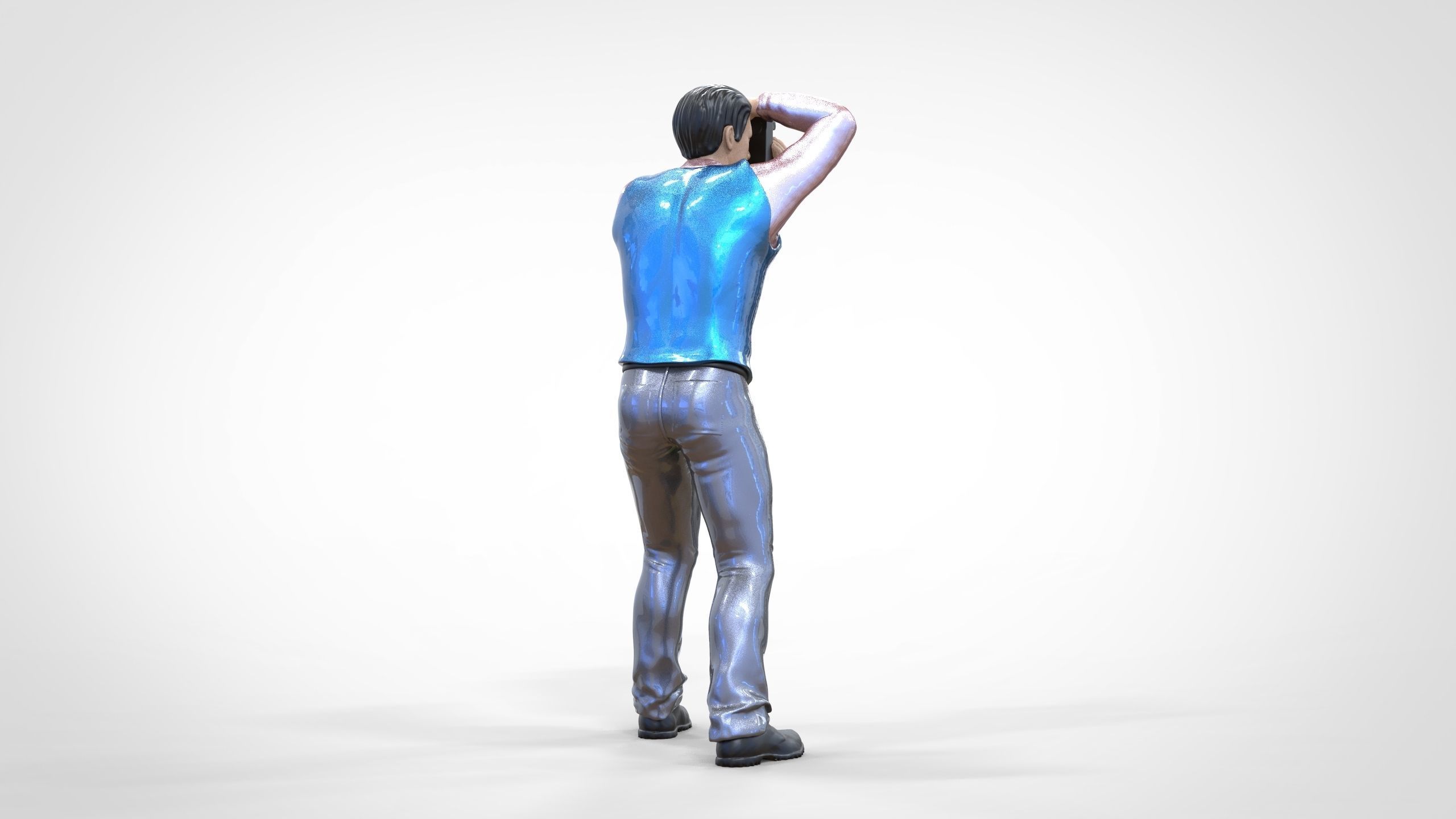 N1 photographer 1 64 Miniature taking photo 3D print model_6