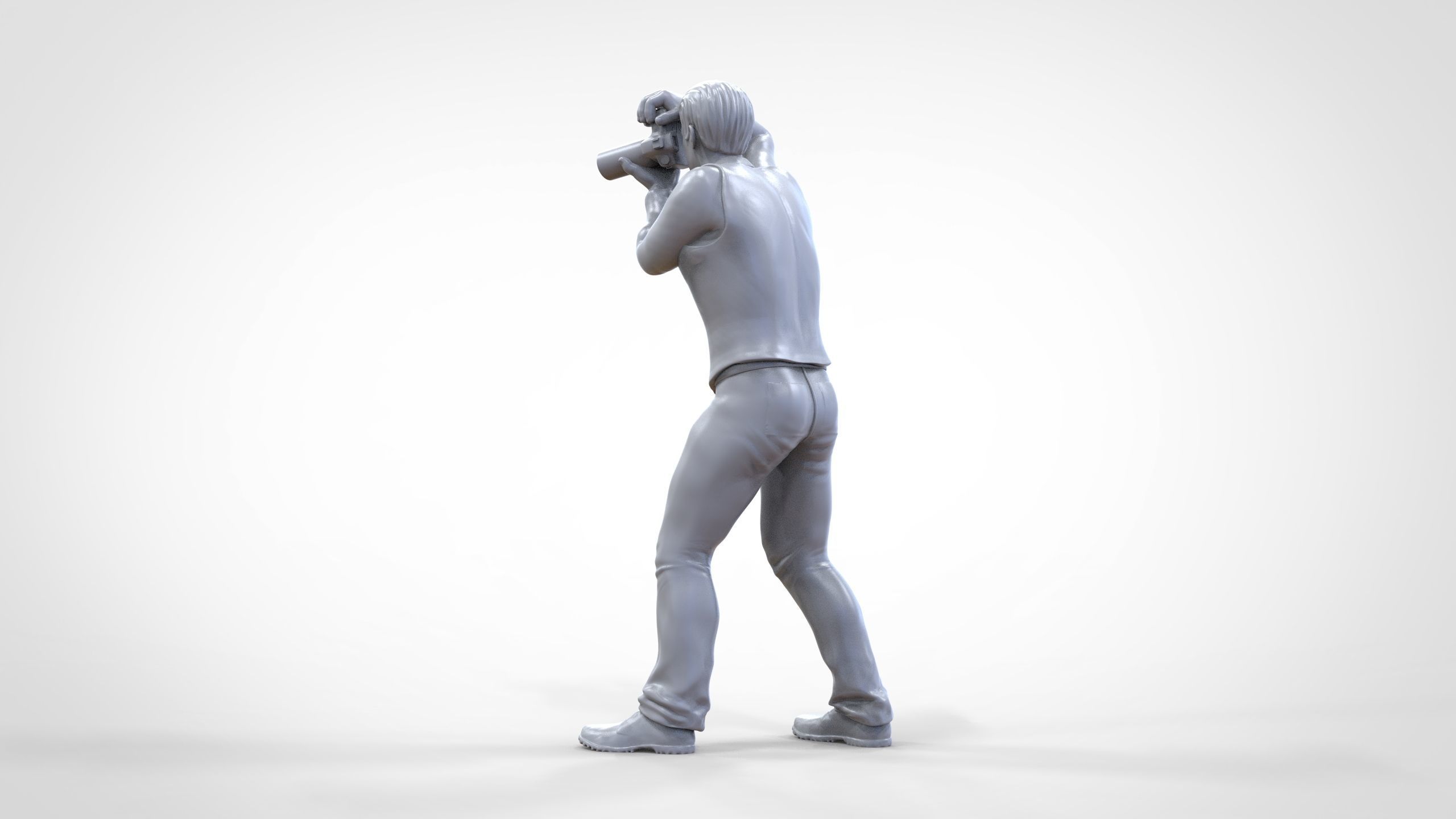 N1 photographer 1 64 Miniature taking photo 3D print model_22