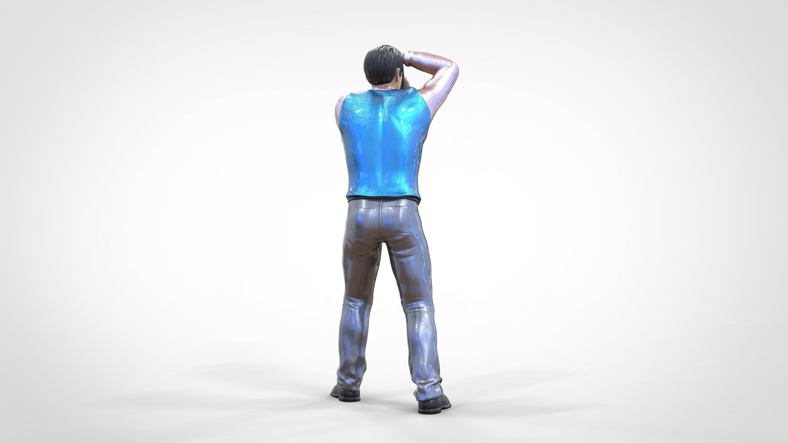 N1 photographer 1 64 Miniature taking photo 3D print model_7