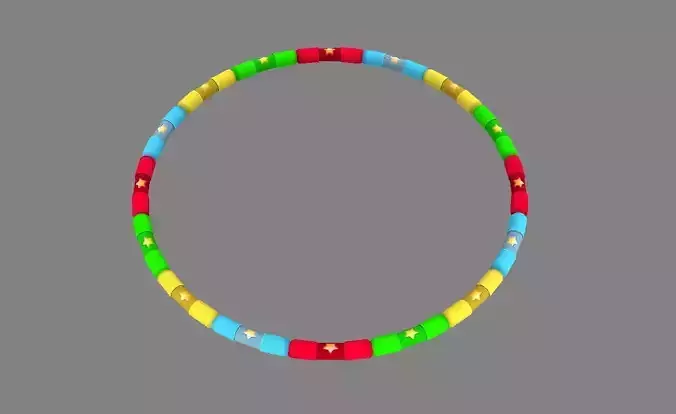 Cartoon hula hoop