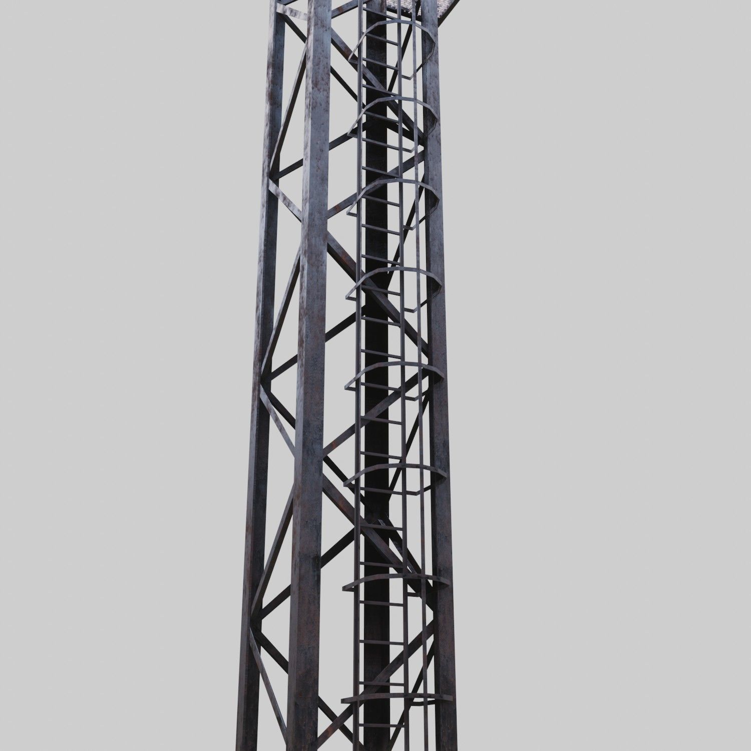 3D Collection of electric power observation towers model Low-poly 3D model_28
