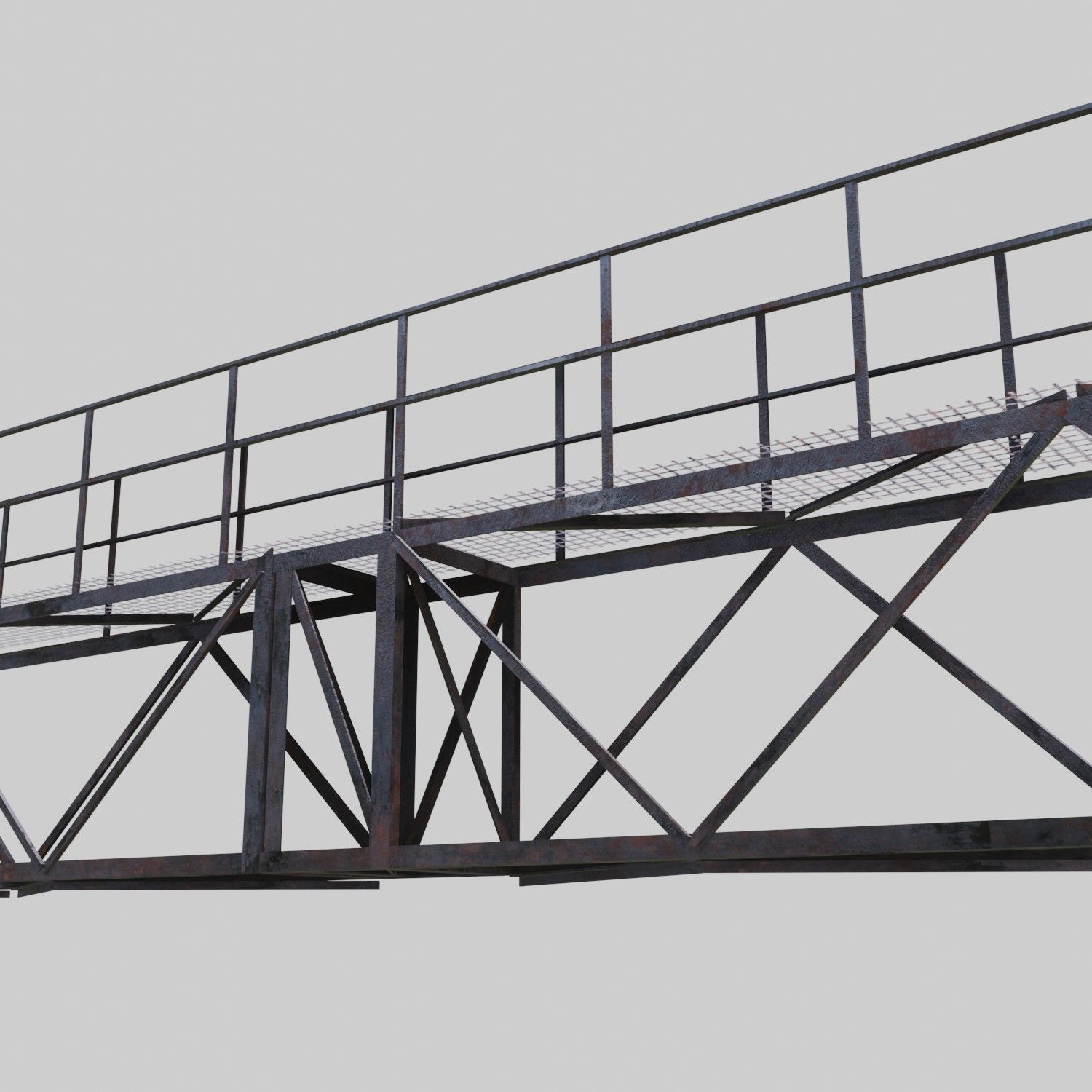 3D Collection of electric power observation towers model Low-poly 3D model_40