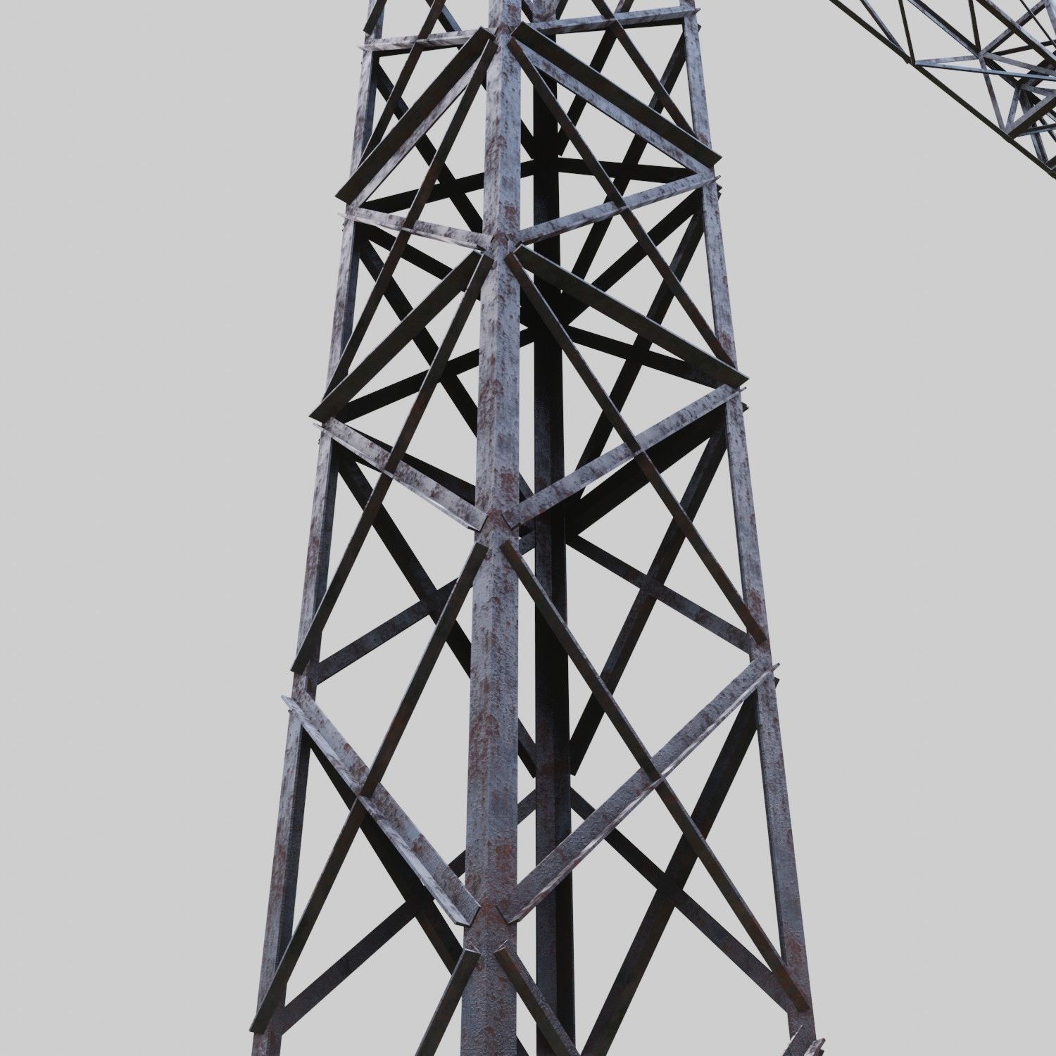 3D Collection of electric power observation towers model Low-poly 3D model_56