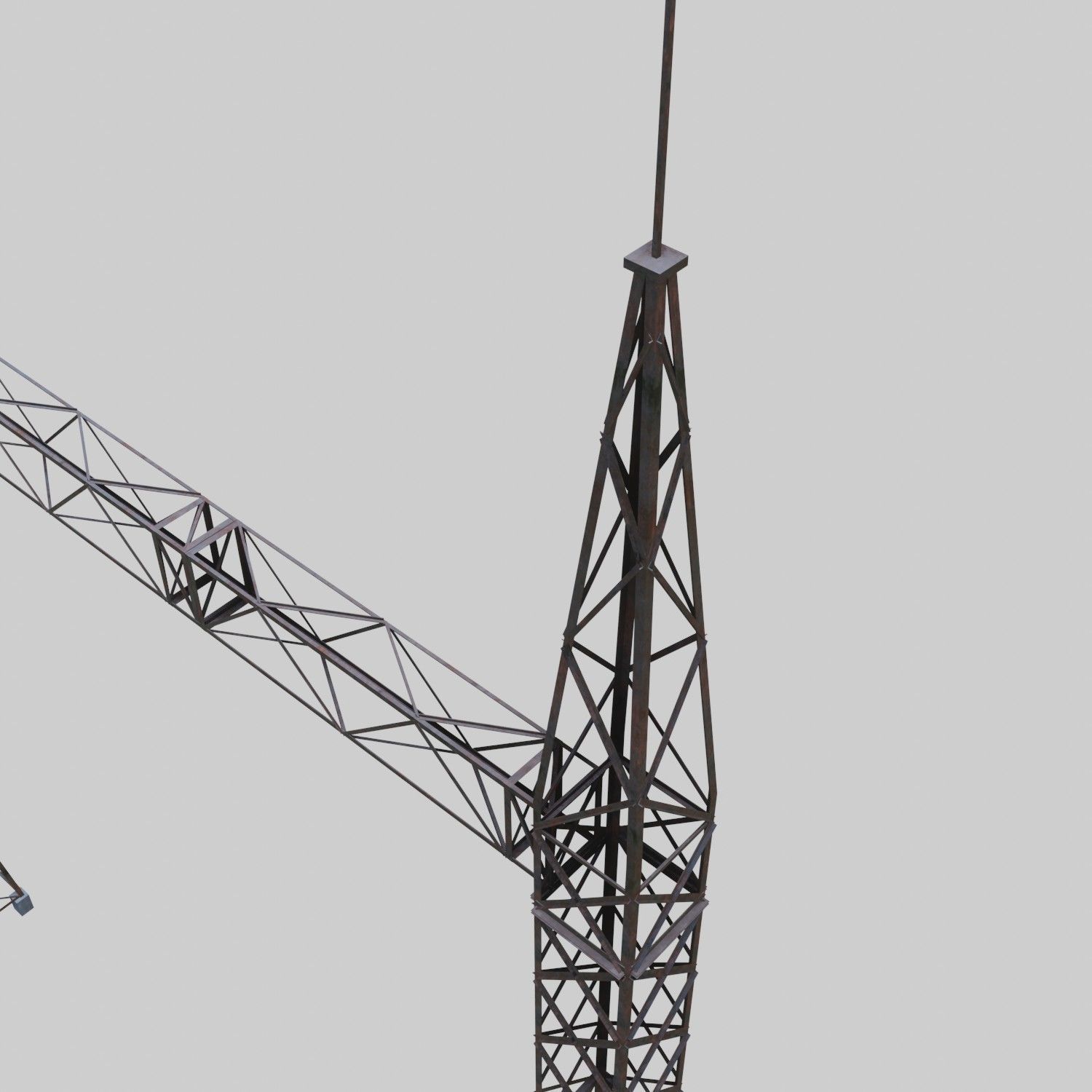 3D Collection of electric power observation towers model Low-poly 3D model_26