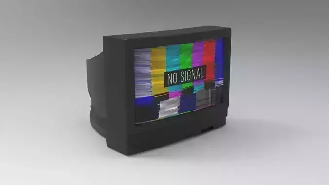 Television 3D Model old tv set