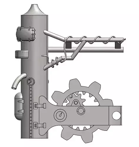 Steampunk cannon  3D model