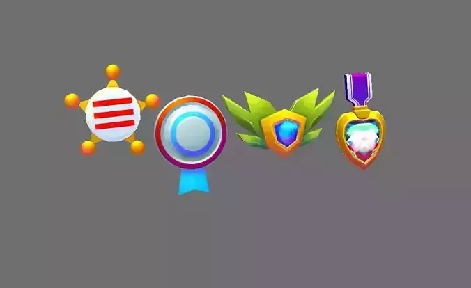 Cartoon Children Medals