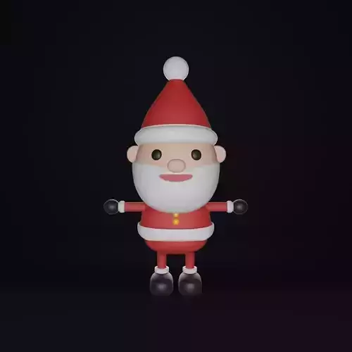 Santa claus wearing red suite character for Christmas