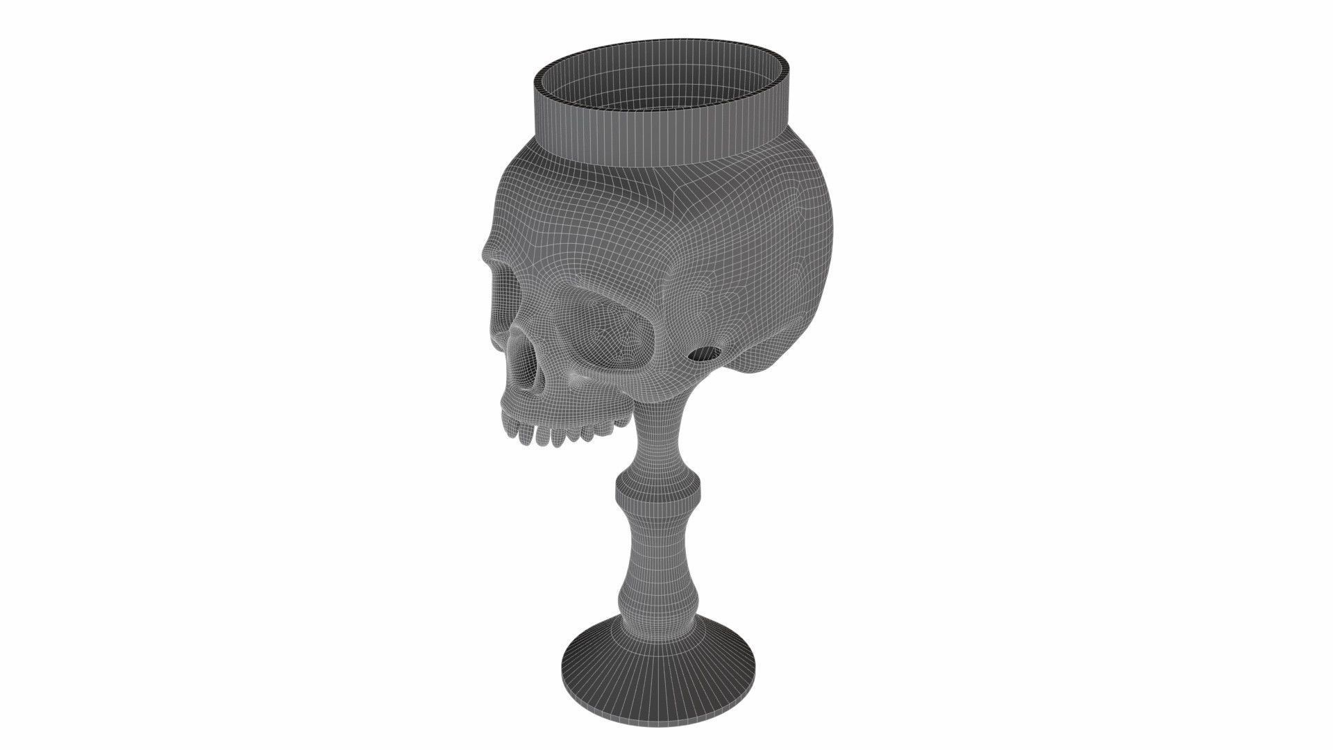 Skull cup 3D model_11