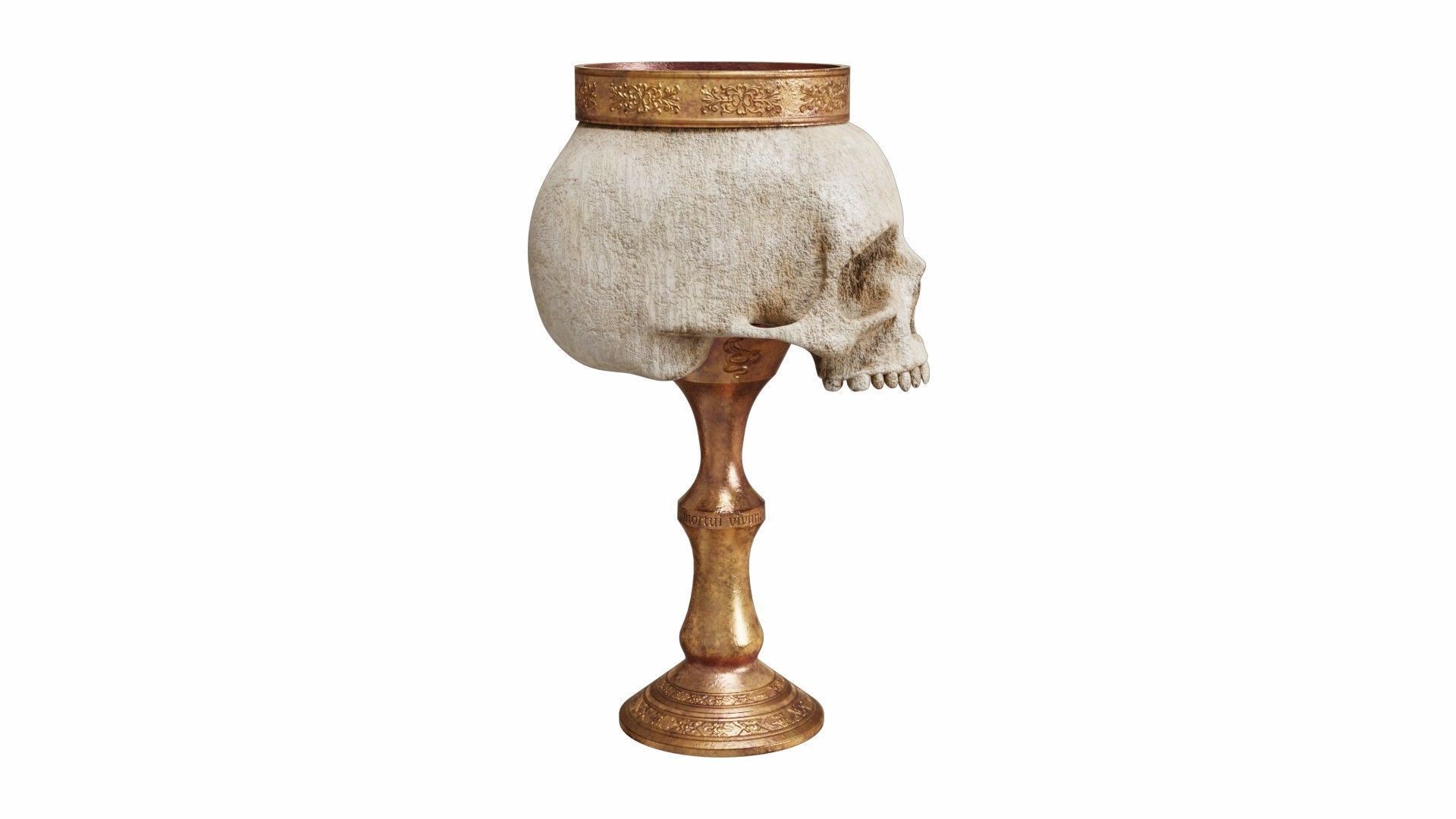 Skull cup 3D model_2