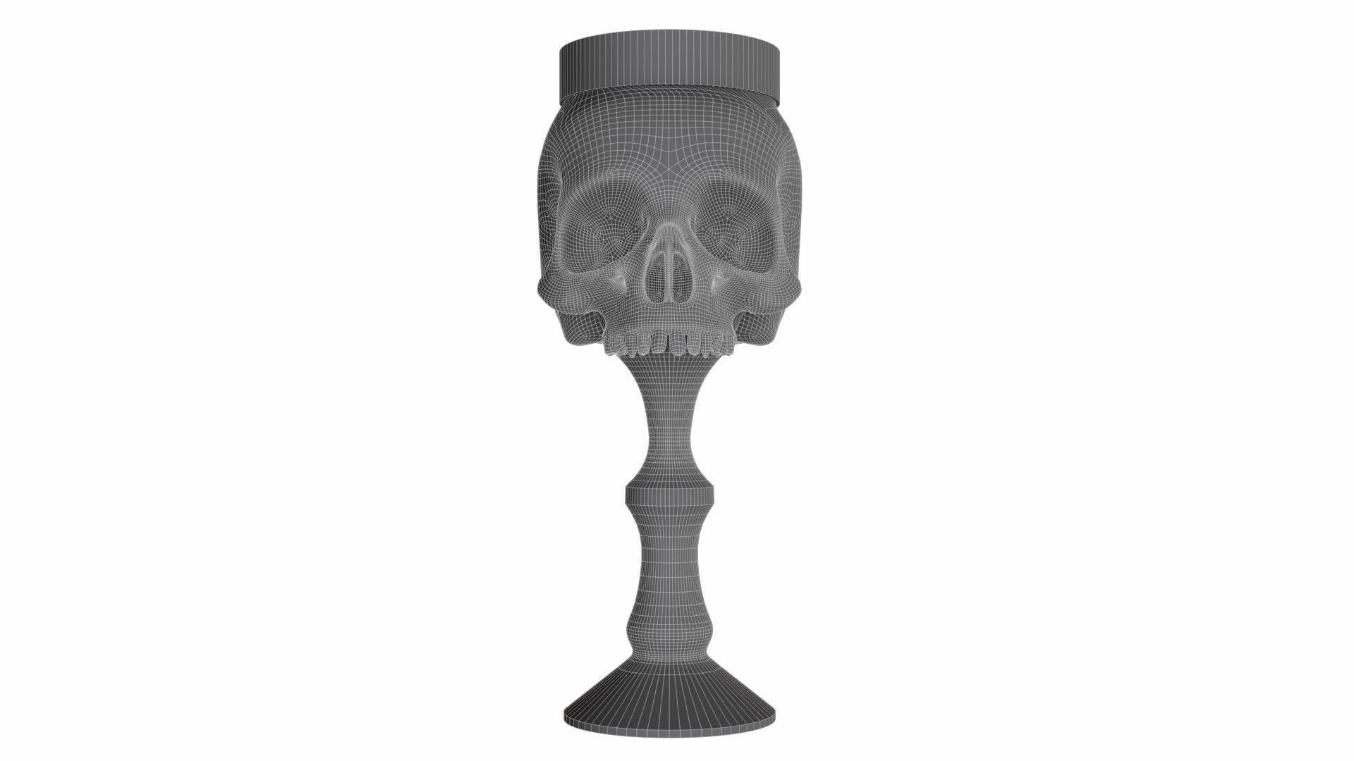 Skull cup 3D model_12
