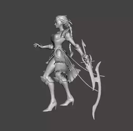 Battle Queen  Diana 3D Model