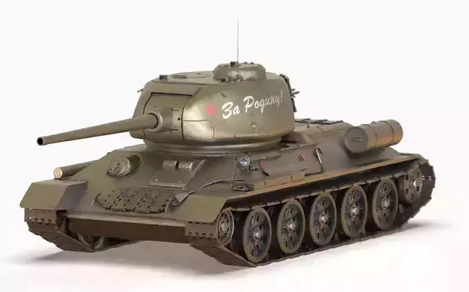 Soviet Tank T-34-85 3D model