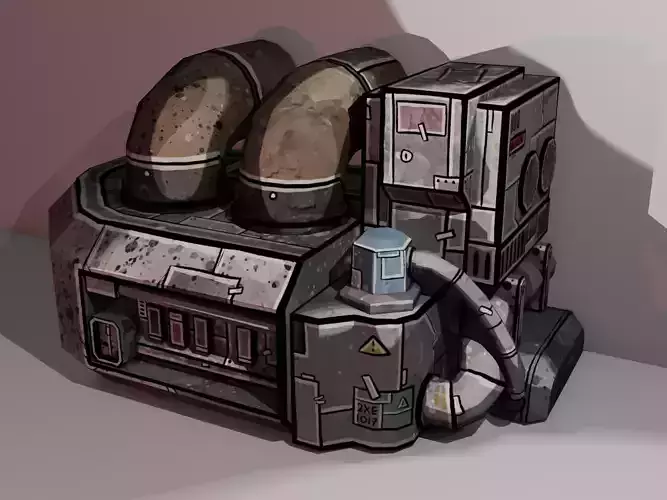 Borderlands Style Steam Compressor 01