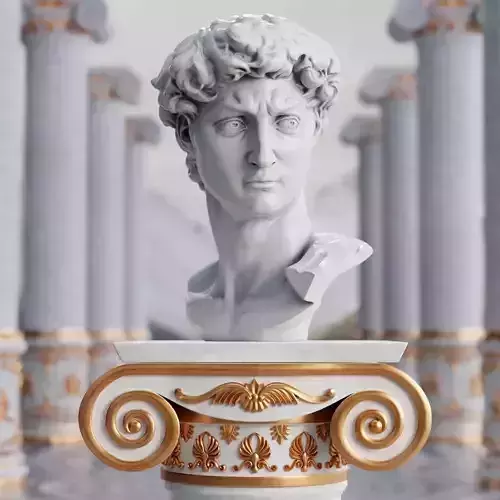 Head of David 3D model