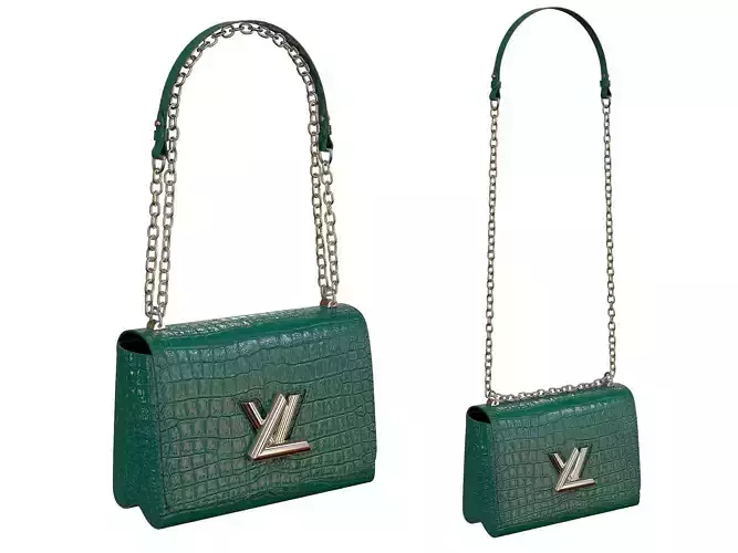 Louis Vuitton Bag Twist Crocodile Green