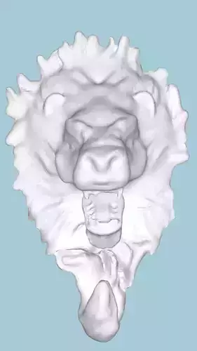 MakeIT Lion Face Hanger 3D Model