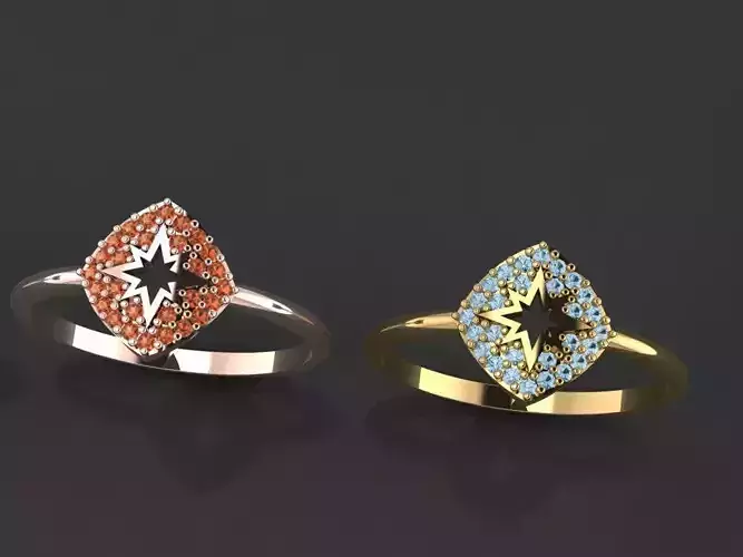  Gold Silver Ring 3d Print Model 3D print model 3D print model