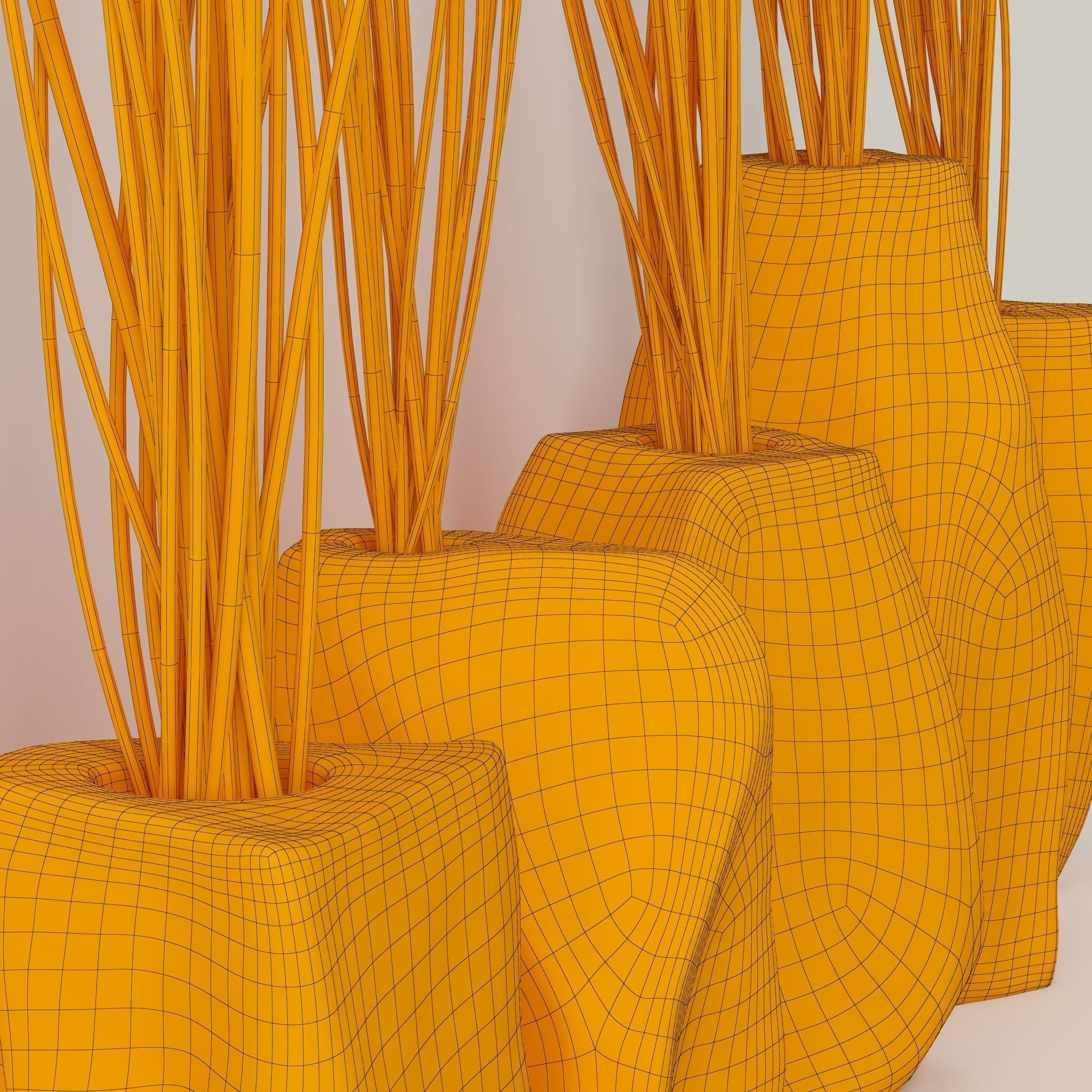 Branch stone rock vase decor n3 3D model_25