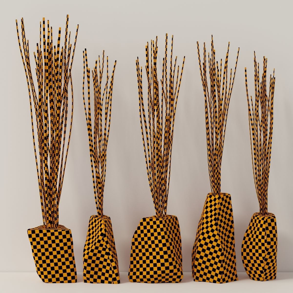 Branch stone rock vase decor n3 3D model_27