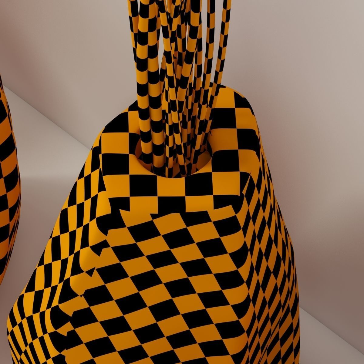 Branch stone rock vase decor n3 3D model_31