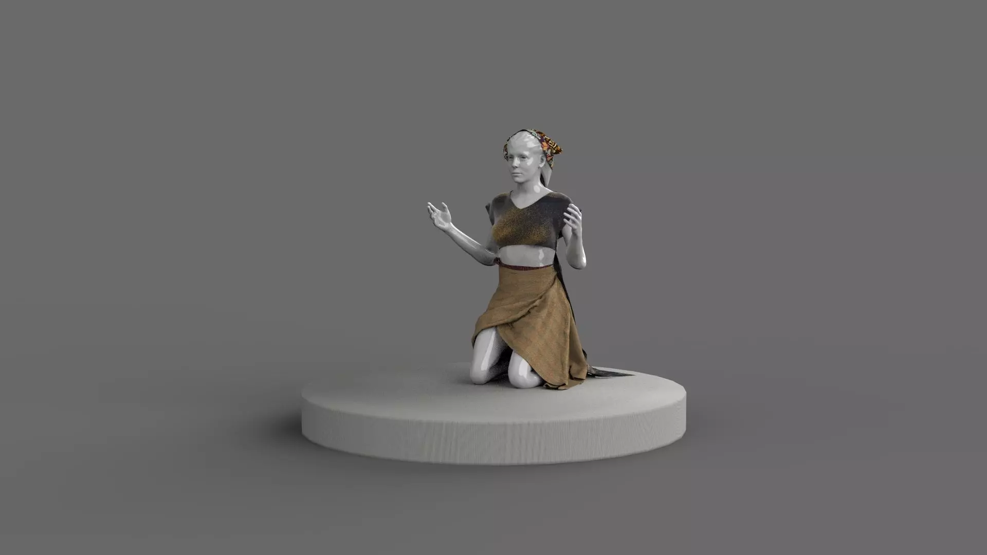 3D MYTHOLOGICAL VIRGIN MARY MODEL 3D model