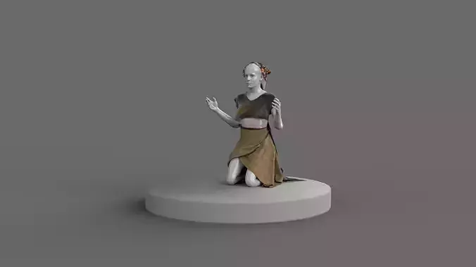  3D MYTHOLOGICAL VIRGIN MARY MODEL 3D model