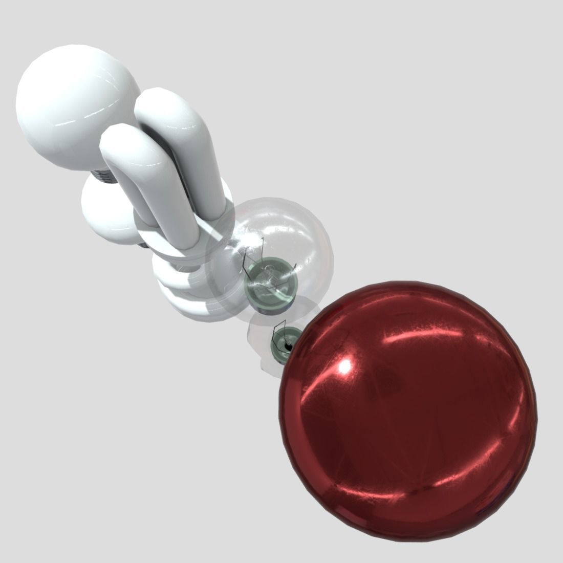 Light Bulb Pack Low-poly 3D model_7