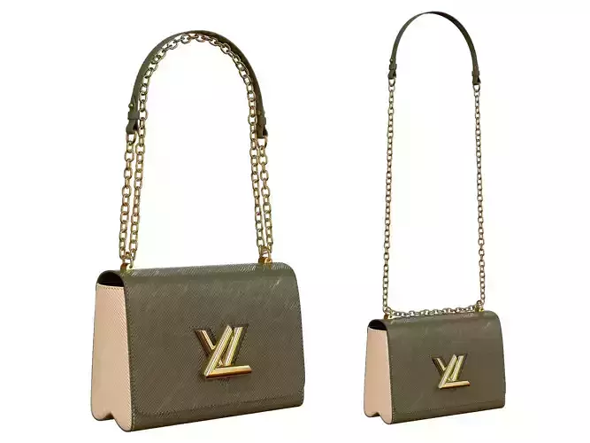 Louis Vuitton Bag Twist Green Cream Epi Leather