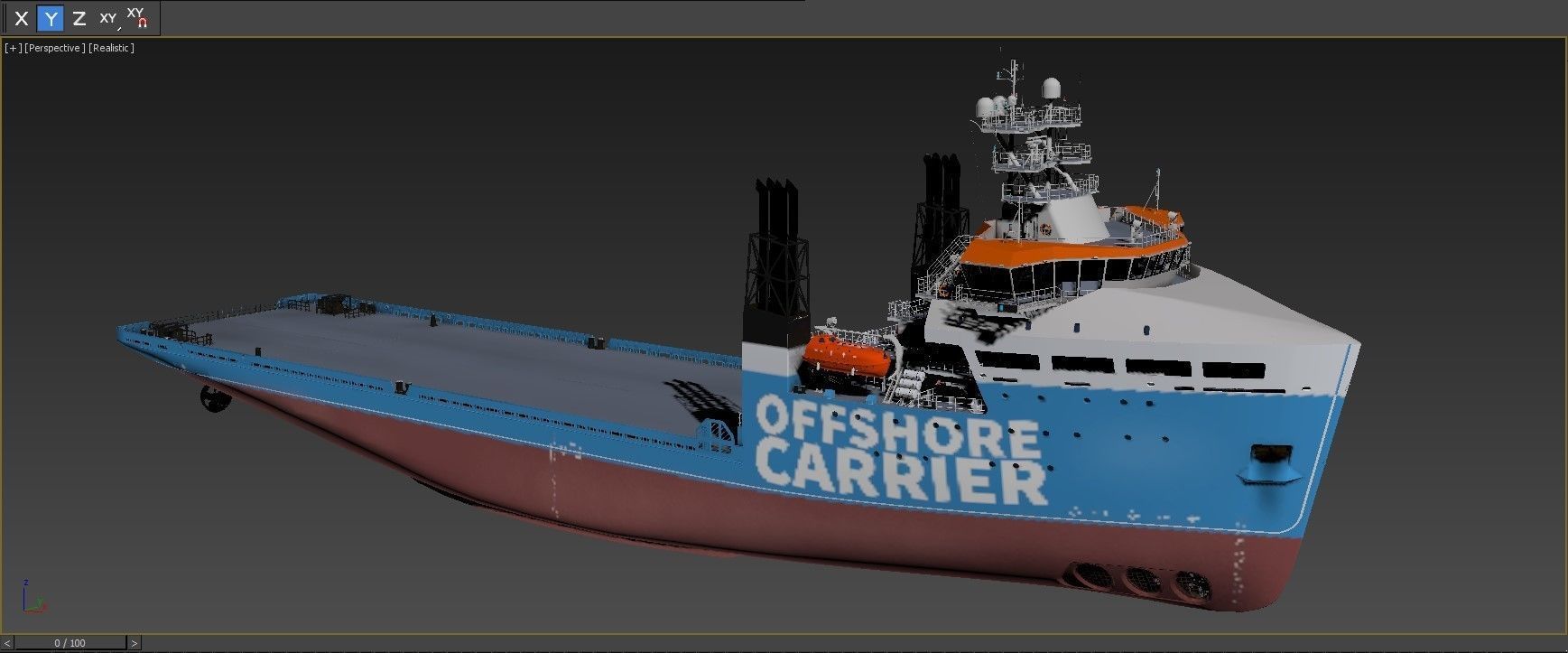 Offshore Carrier Stock  3D model_6