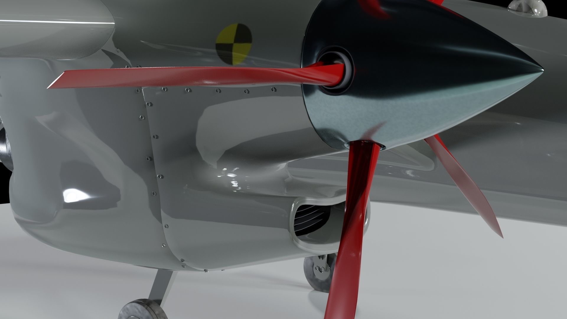 Akinci UAV Drone 3D model_4