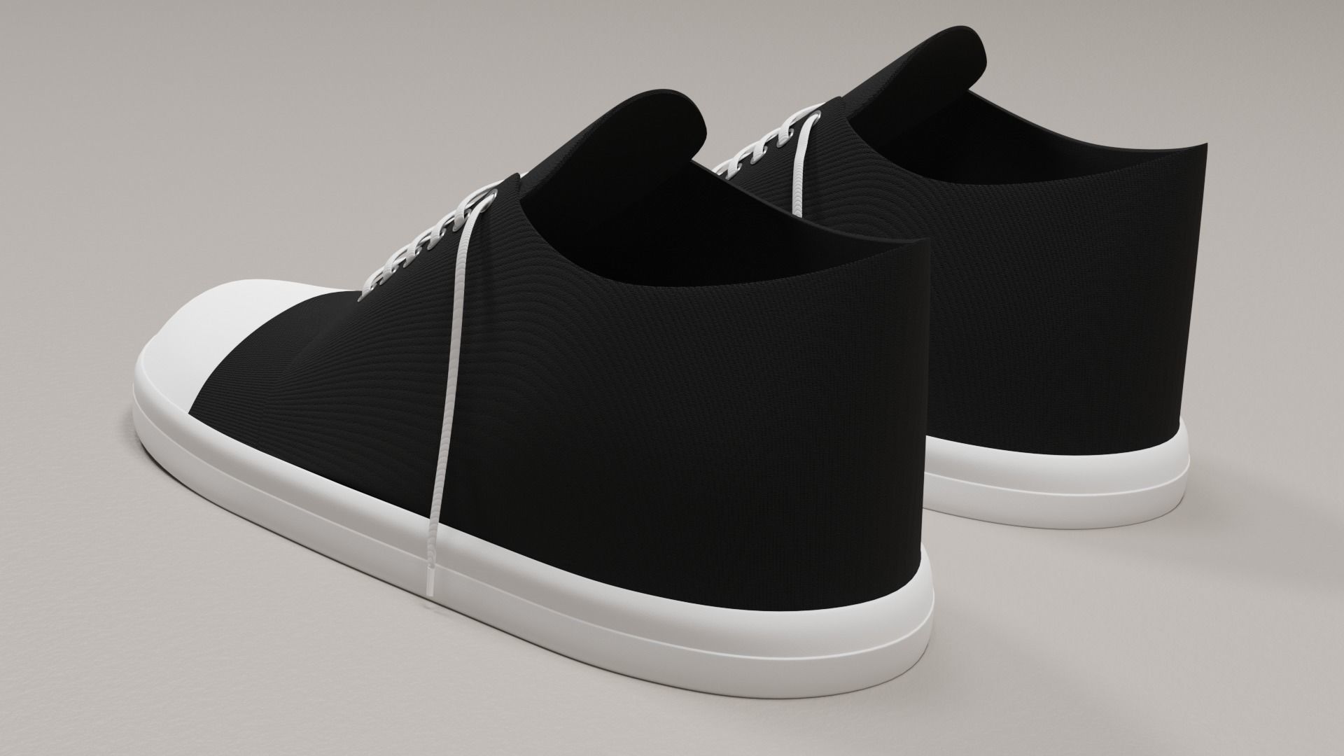 Shoes 3D Model pair of sneakers 3D model_2