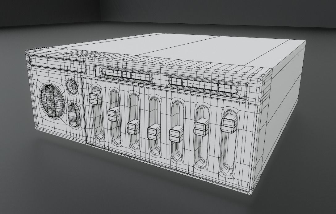 Tojo GR100A Equalizer Low-poly 3D model_3