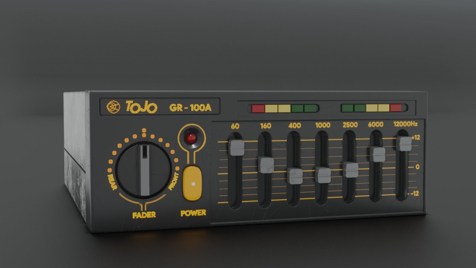 Tojo GR100A Equalizer Low-poly 3D model_1