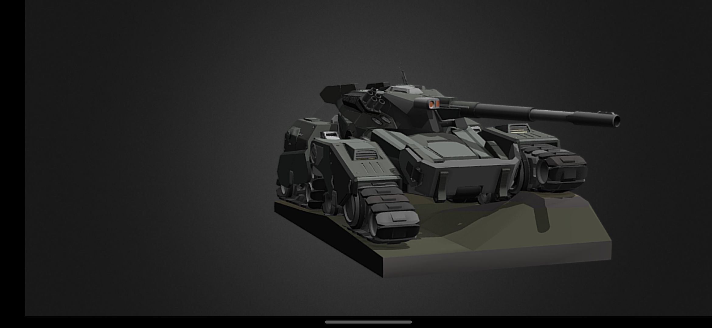 Modern tank  3D model_1