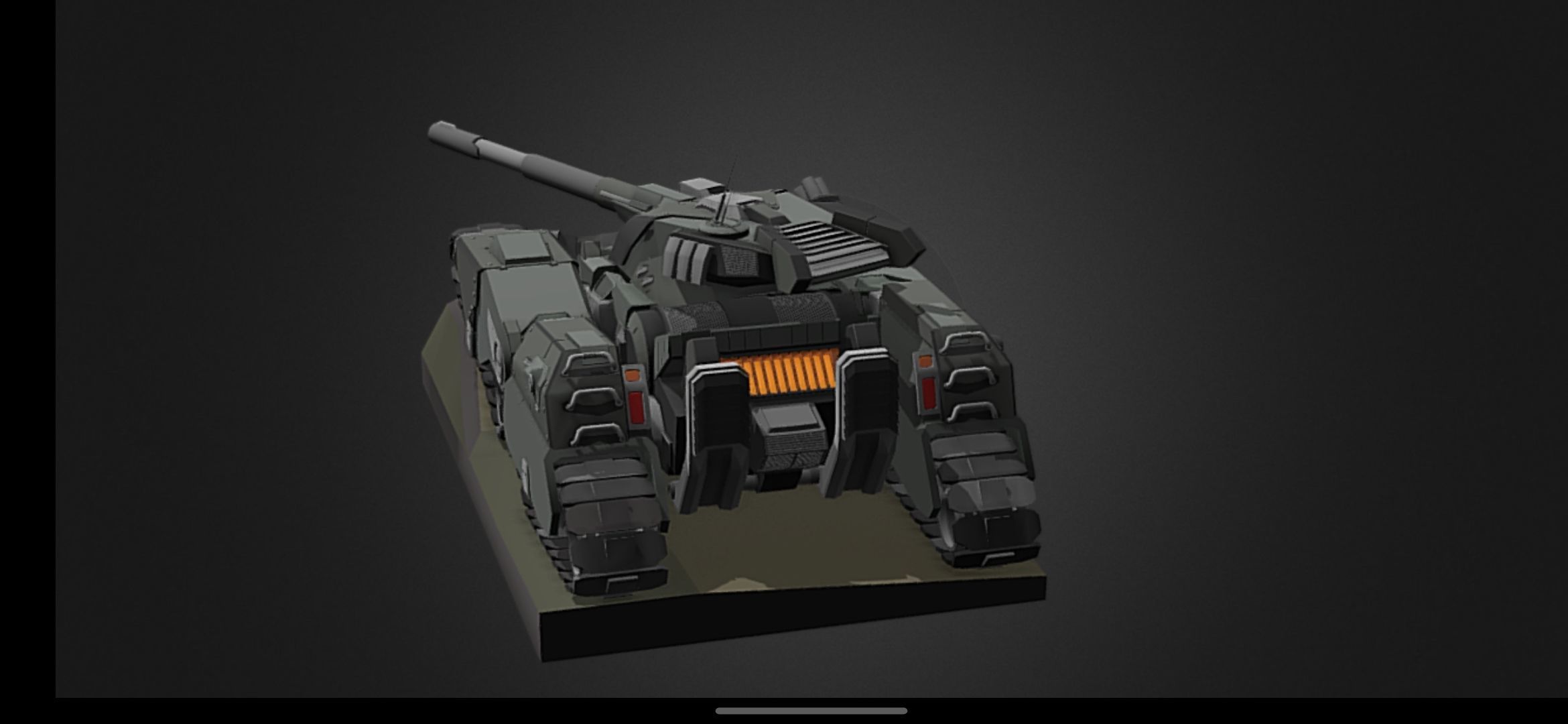 Modern tank  3D model_2