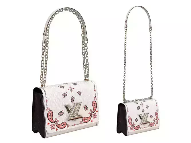 Louis Vuitton Bag Twist Printed White Epi