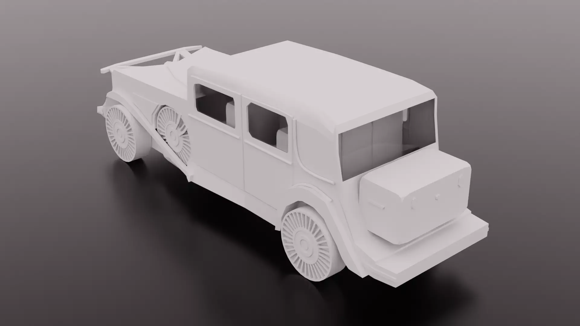 1900s Car Model Game Ready Free Viktig Games Free 3D model