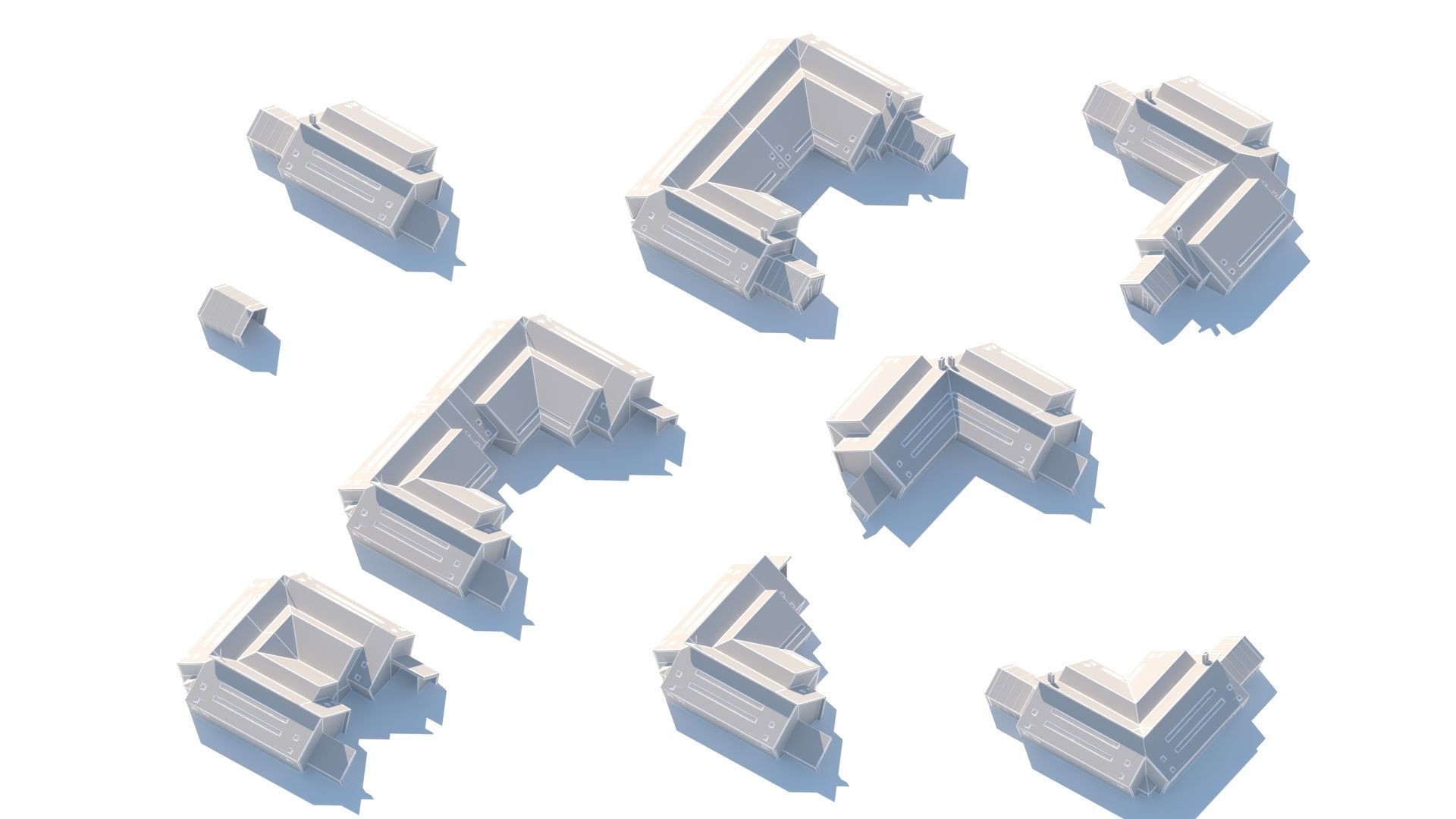 future house Low-poly 3D model_14