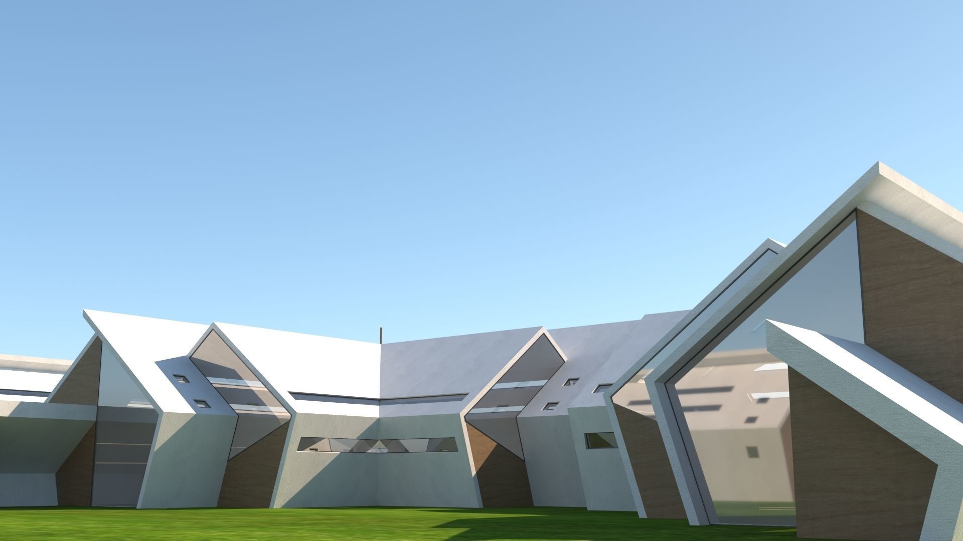 future house Low-poly 3D model_4