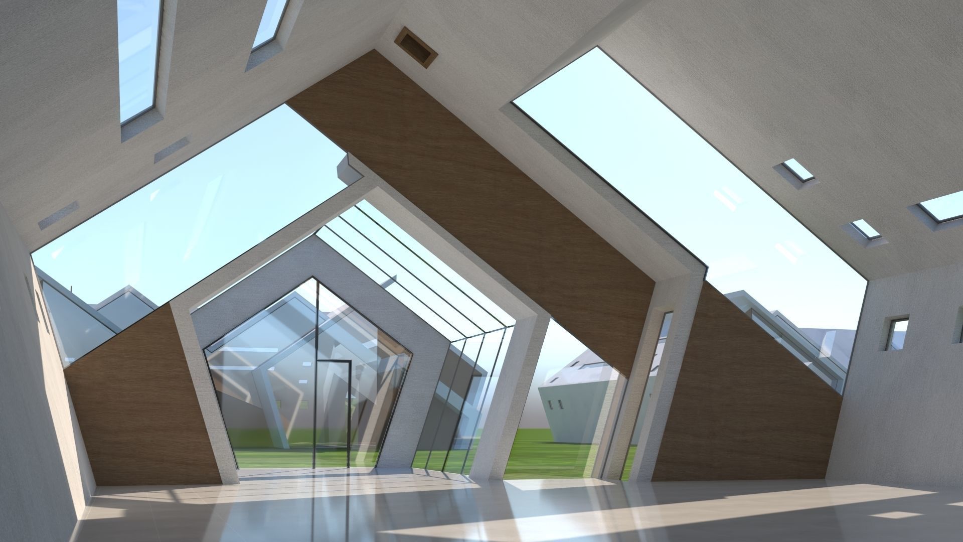 future house Low-poly 3D model_1