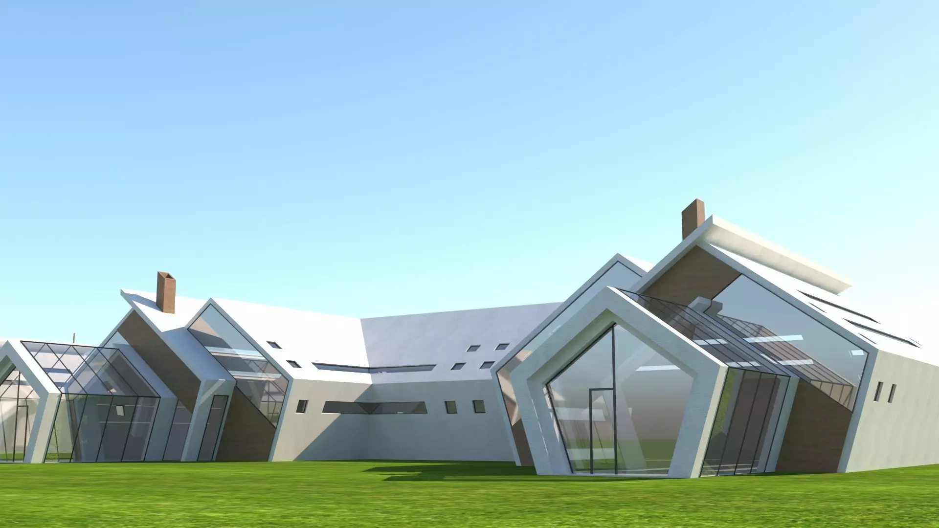 future house Low-poly 3D model_0