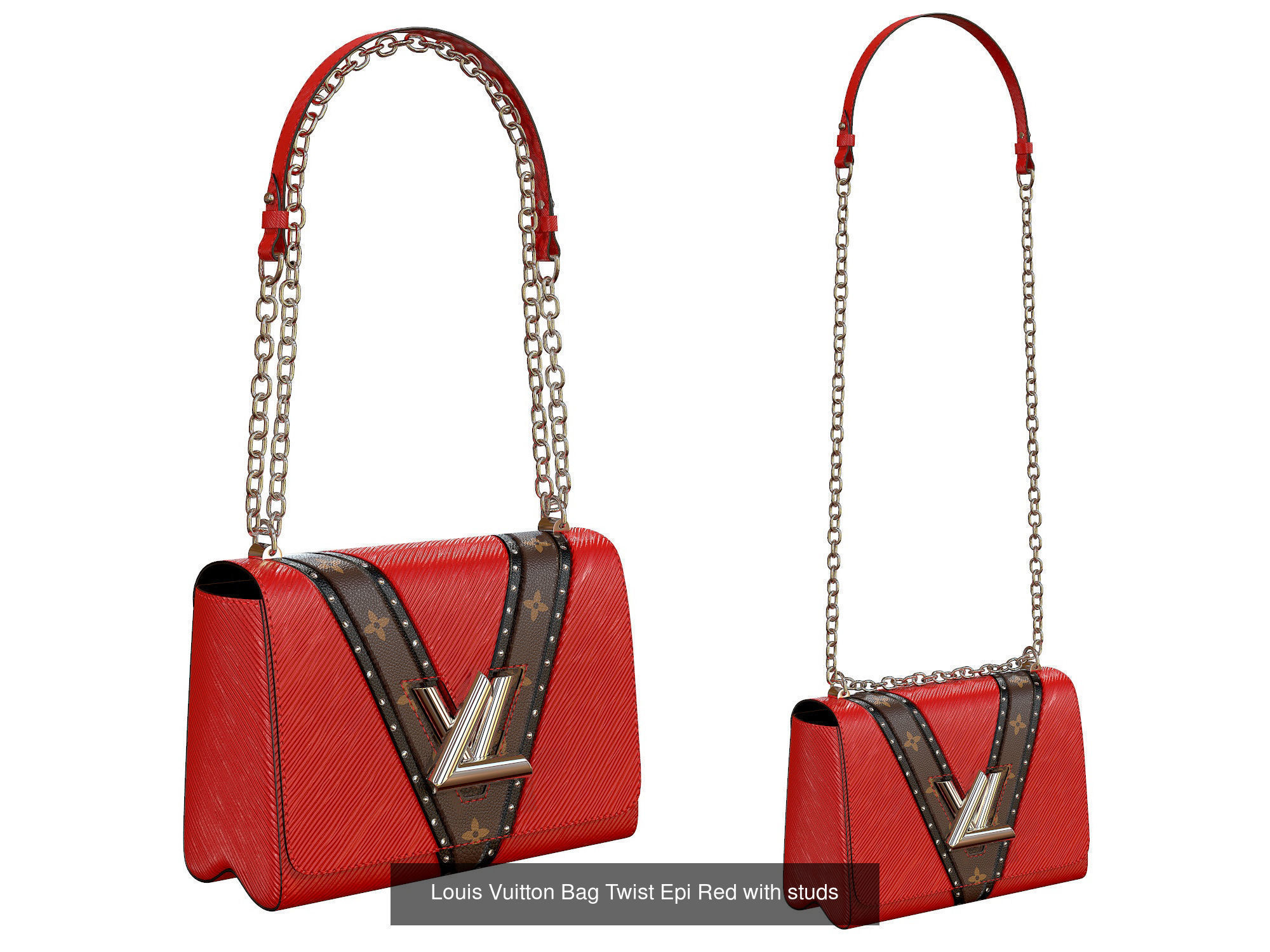 Louis Vuitton Bag Twist 3D Model Collection_2