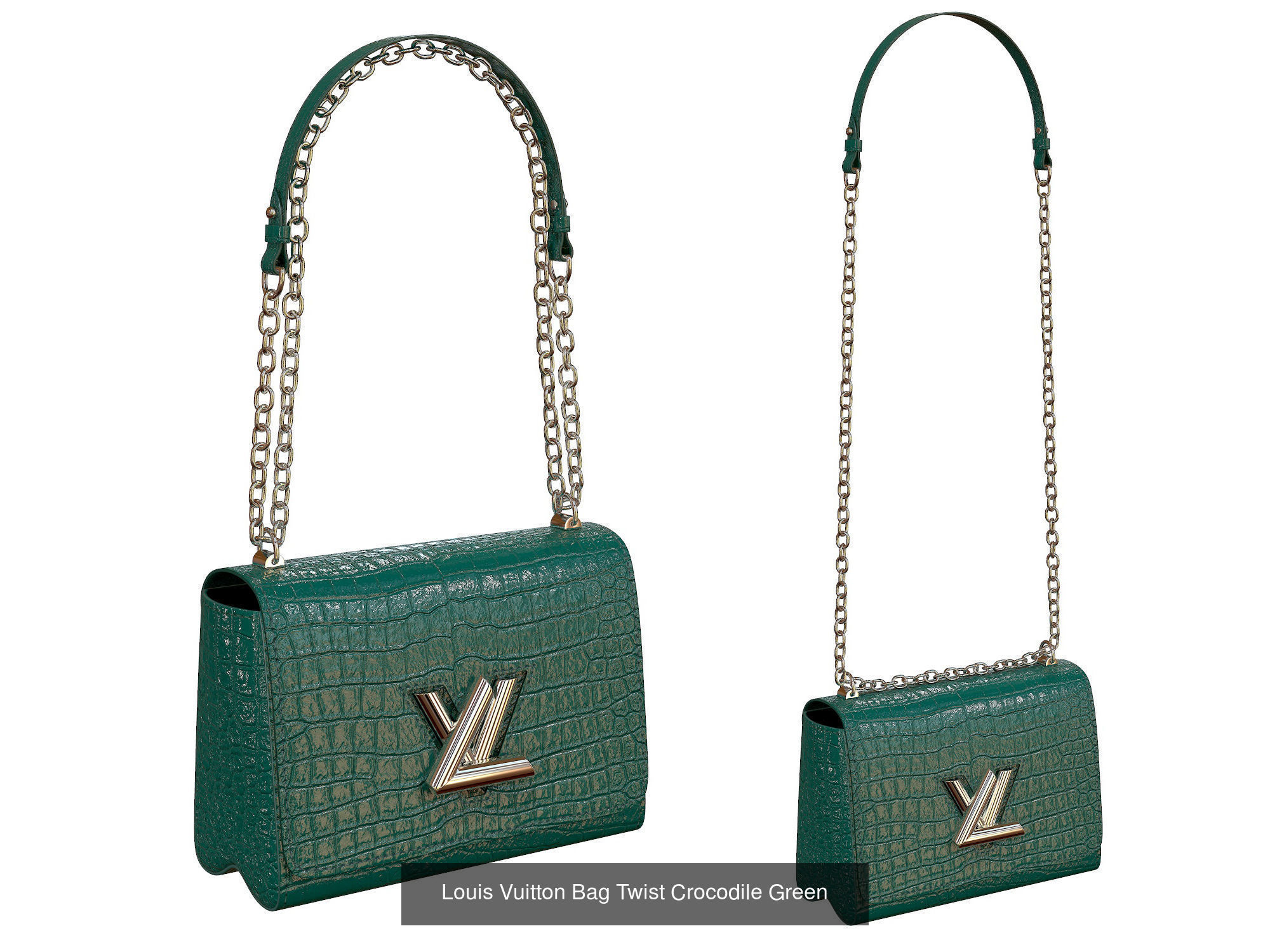 Louis Vuitton Bag Twist 3D Model Collection_6