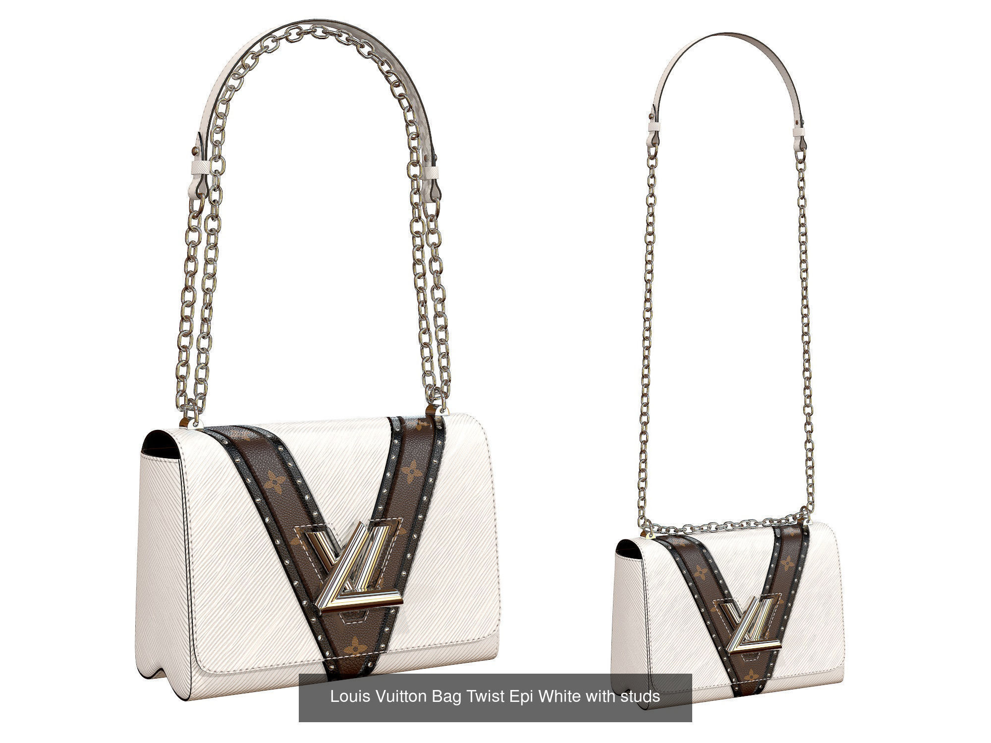 Louis Vuitton Bag Twist 3D Model Collection_1