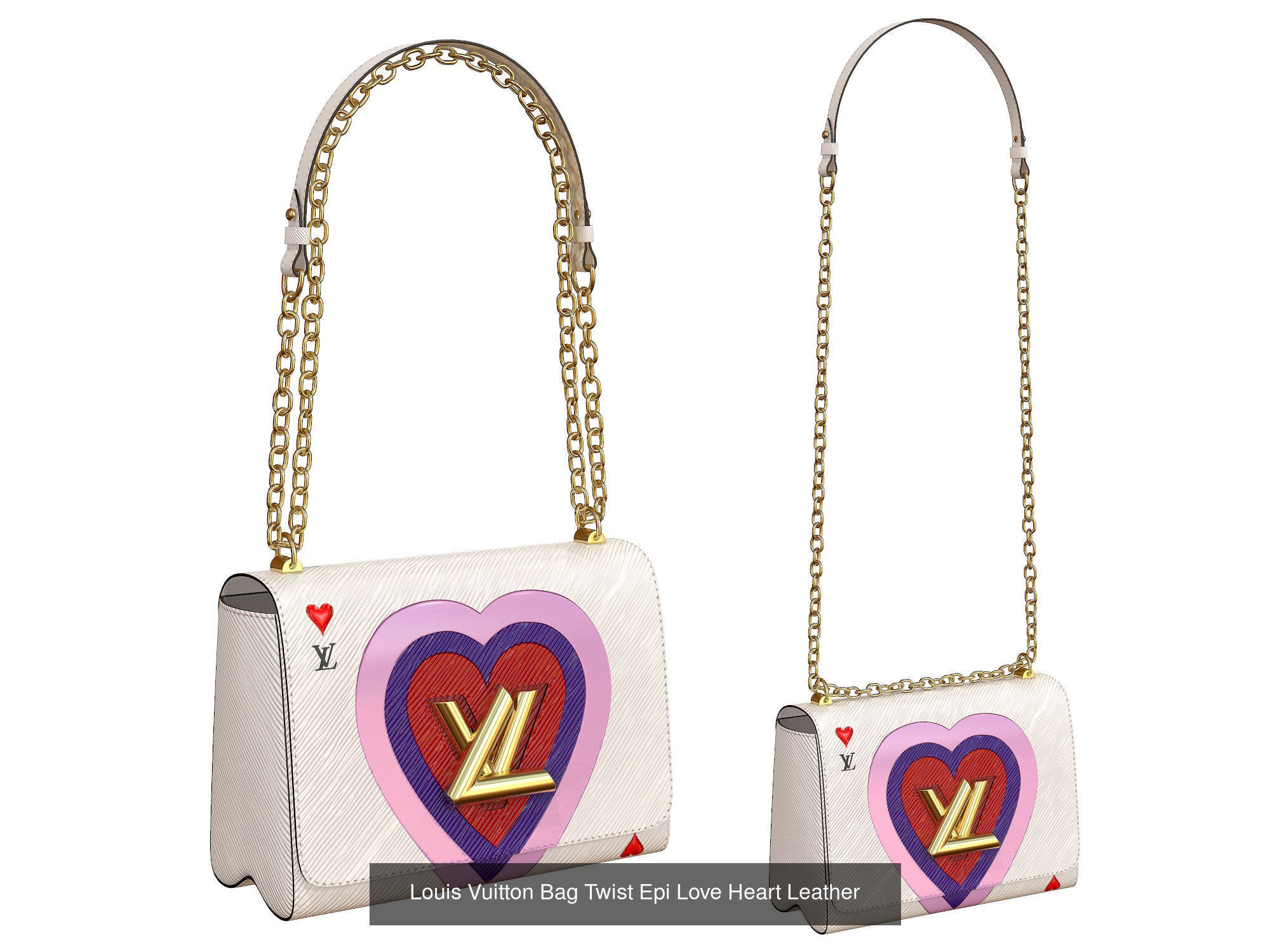 Louis Vuitton Bag Twist 3D Model Collection_13