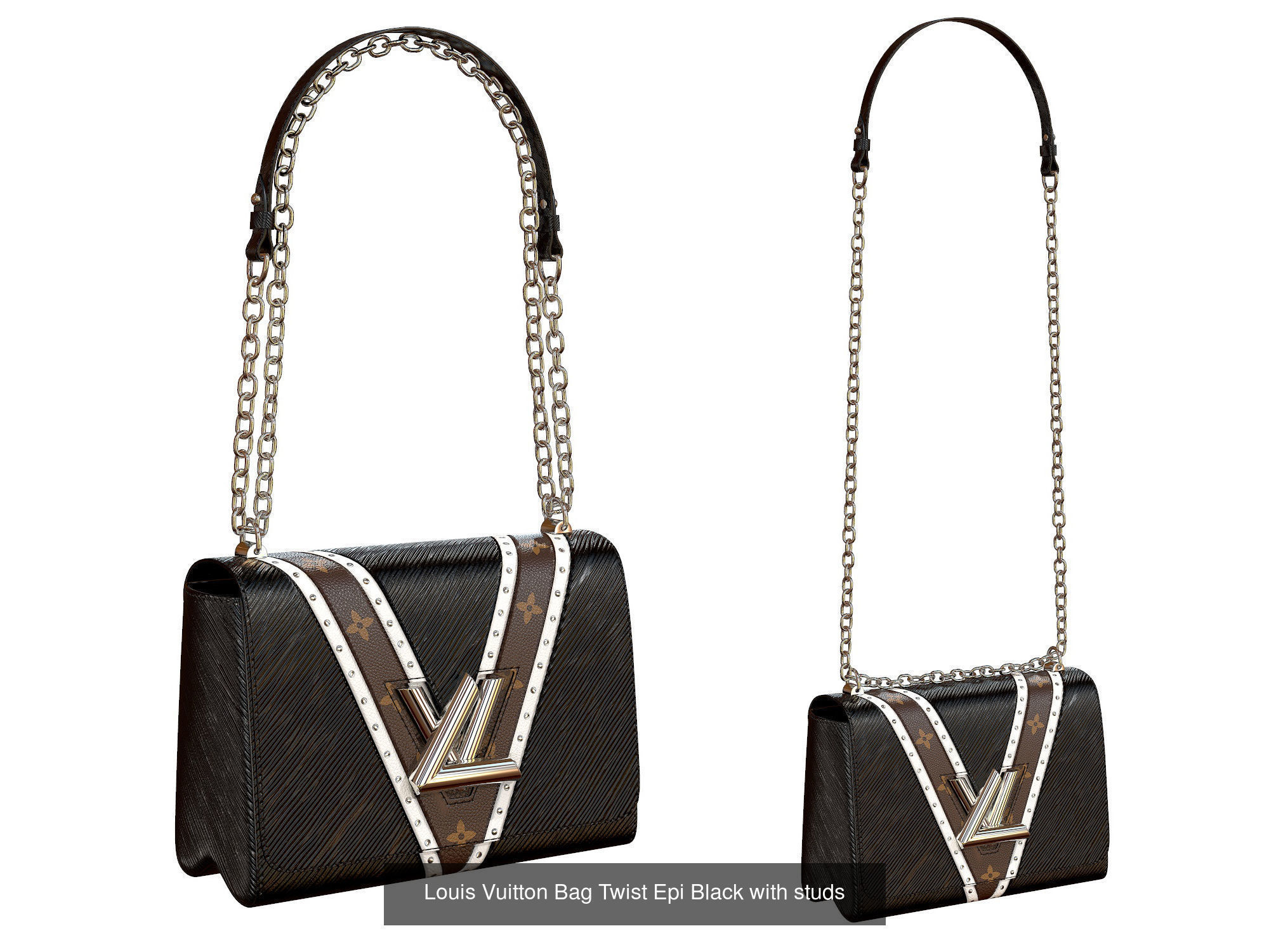 Louis Vuitton Bag Twist 3D Model Collection_3