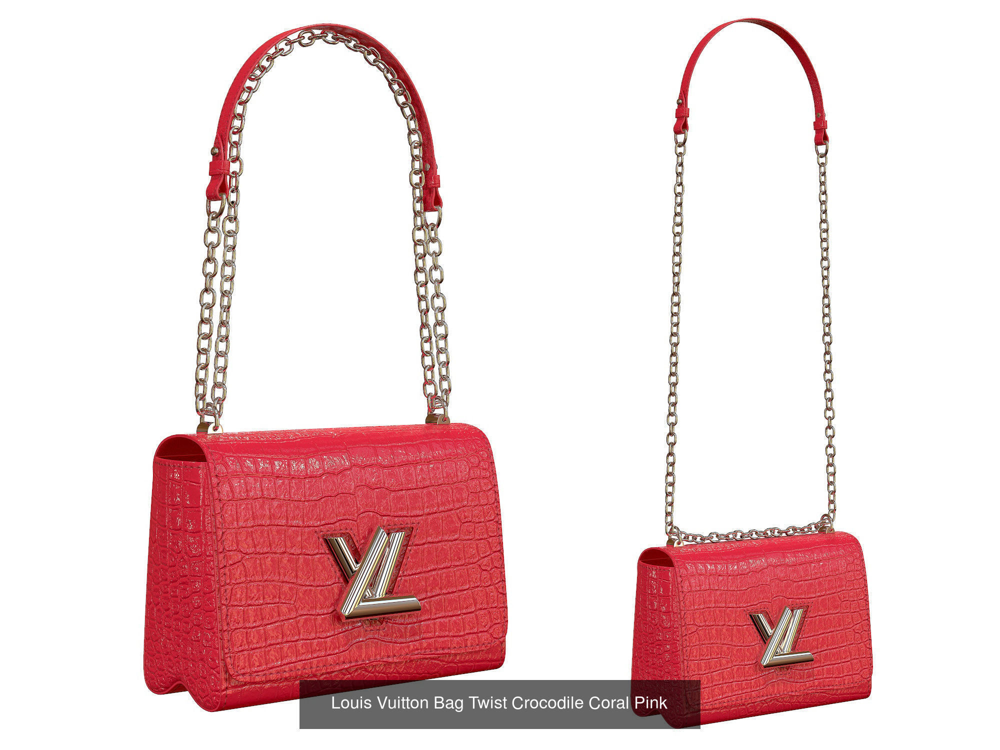 Louis Vuitton Bag Twist 3D Model Collection_5