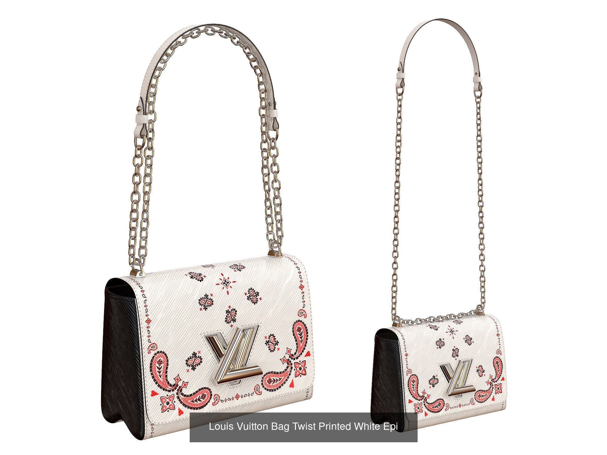 Louis Vuitton Bag Twist 3D Model Collection_14